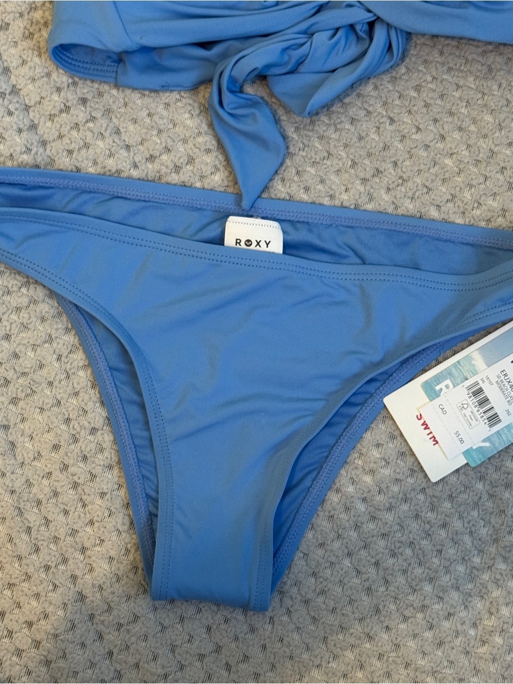 BNWT Roxy Blue Ring-Front Bikini Set - Picture 2 of 7